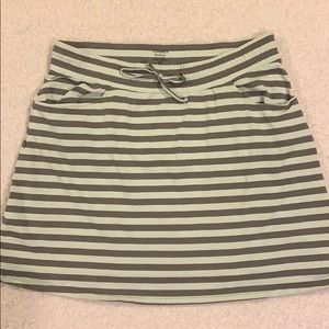 Toad&Co Striped Skirt with Pockets- Size M